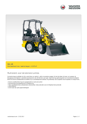 Wheel Loaders Wacker Neuson WL 18