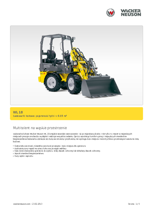 Wheel Loaders Wacker Neuson WL 18