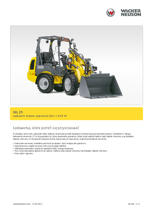 Wheel Loaders Wacker Neuson WL25