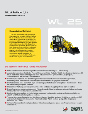 Wheel Loaders Wacker Neuson WL25