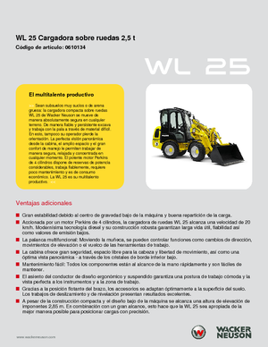 Wheel Loaders Wacker Neuson WL25