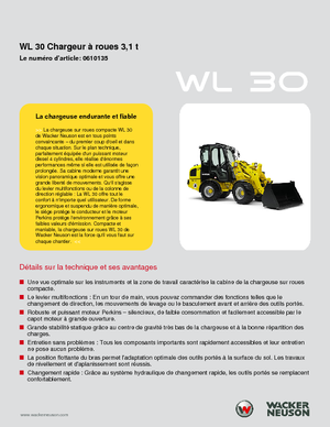Wheel Loaders Wacker Neuson WL 30