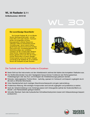 Wheel Loaders Wacker Neuson WL 30