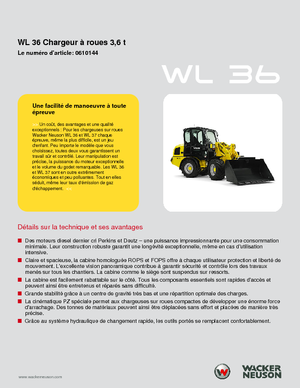 Wheel Loaders Wacker Neuson WL 36