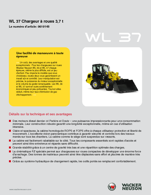 Wheel Loaders Wacker Neuson WL 37