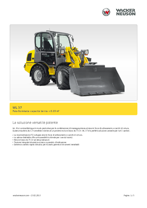 Wheel Loaders Wacker Neuson WL 37