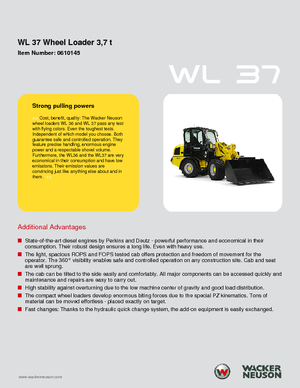 Wheel Loaders Wacker Neuson WL 37