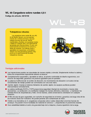 Wheel Loaders Wacker Neuson WL 48