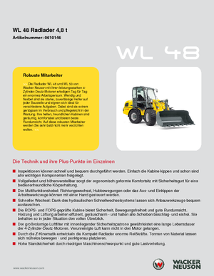 Tekerlekli yükleyiciler Wacker Neuson WL 48