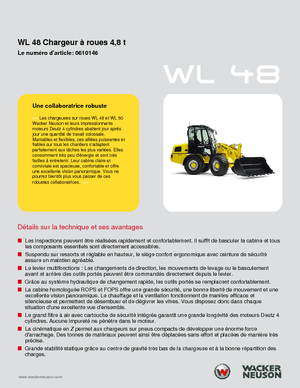 Tekerlekli yükleyiciler Wacker Neuson WL 48