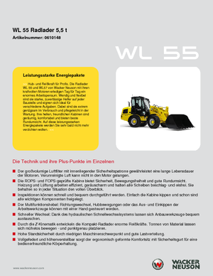 Wheel Loaders Wacker Neuson WL 55