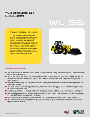 Wheel Loaders Wacker Neuson WL 55