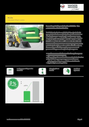 Electric Wheel Loaders Wacker Neuson WL20 e