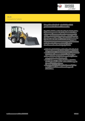 Wheel Loaders Wacker Neuson WL28