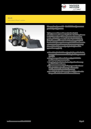 Wheel Loaders Wacker Neuson WL28