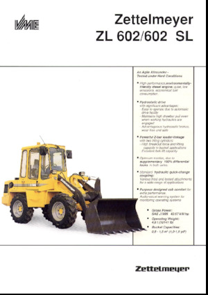 Tekerlekli yükleyiciler Zettelmeyer ZL 602 SL