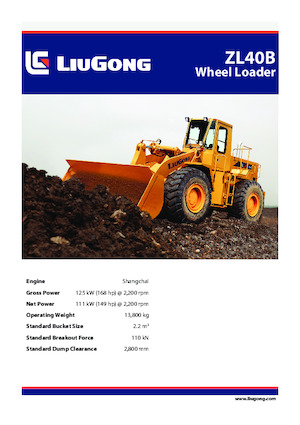 Wheel Loaders Liugong ZL40B 