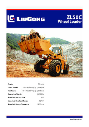 Wheel Loaders Liugong ZL50C