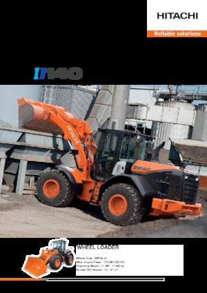 Wheel Loaders Hitachi ZW140-5B