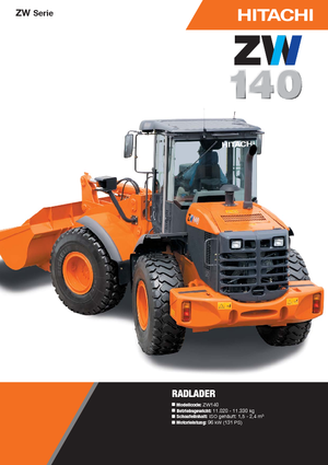 Tekerlekli yükleyiciler Hitachi ZW 140