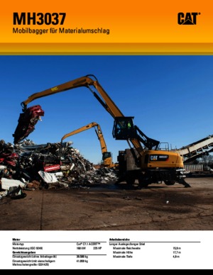 Wheel Excavators Caterpillar MH 3037