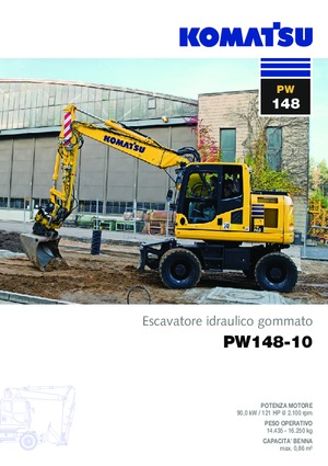 Wheel Excavators Komatsu PW148-10