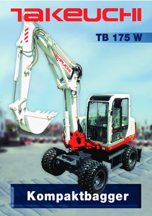 Wheel Excavators Takeuchi TB 175 W