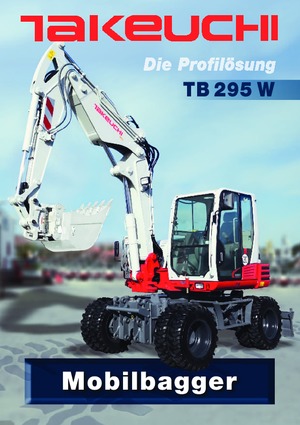Wheel Excavators Takeuchi TB 295 W