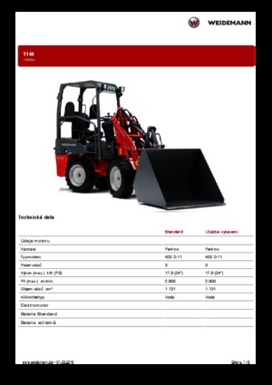 Yard loader Weidemann 1140