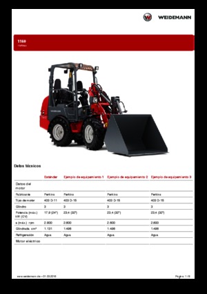 Yard loader Weidemann 1160