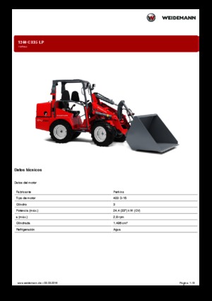 Yard loader Weidemann 1240 CX LP
