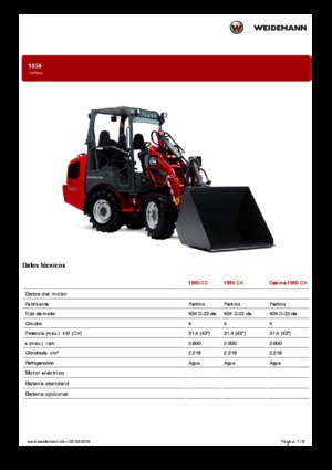 Yard loader Weidemann 1350 CC