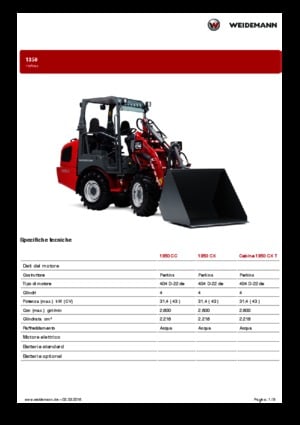 Yard yükleyici Weidemann 1350 CC