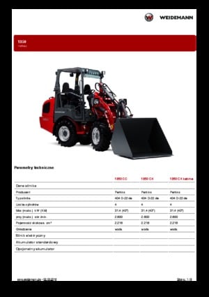 Yard loader Weidemann 1350 CX