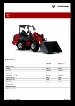 Wheel Loaders Weidemann 1880