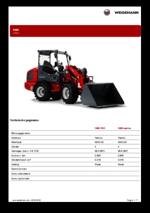 Wheel Loaders Weidemann 1880