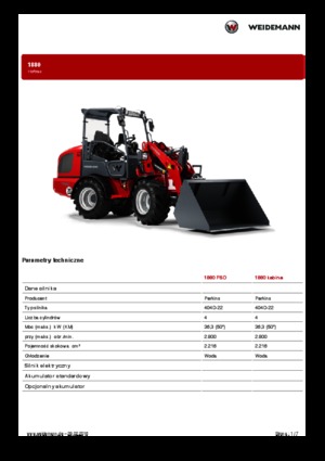 Wheel Loaders Weidemann 1880