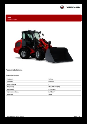 Wheel Loaders Weidemann 2080