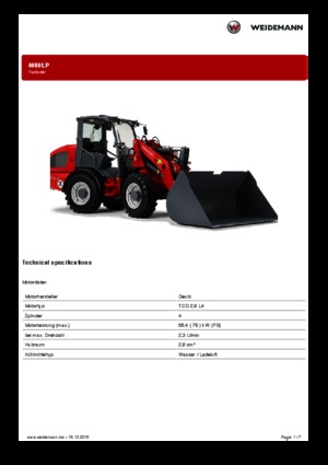Wheel Loaders Weidemann 4080LP
