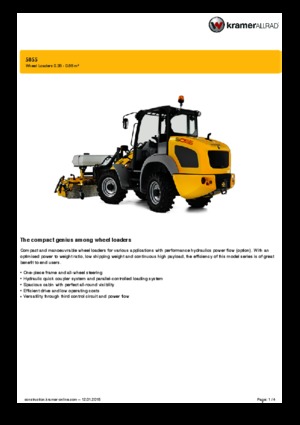 Tekerlekli yükleyiciler Kramer 5055