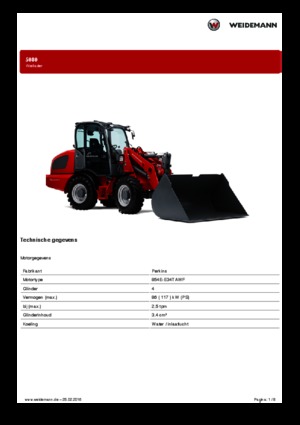 Wheel Loaders Weidemann 5080T