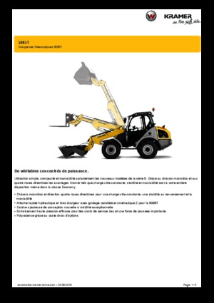 Tekerlekli yükleyiciler Kramer 5085 T
