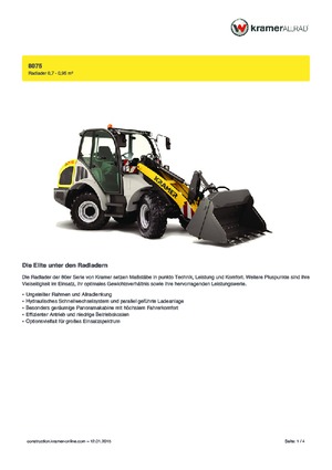 Wheel Loaders Kramer 8075