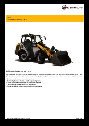 Wheel Loaders Kramer 8075