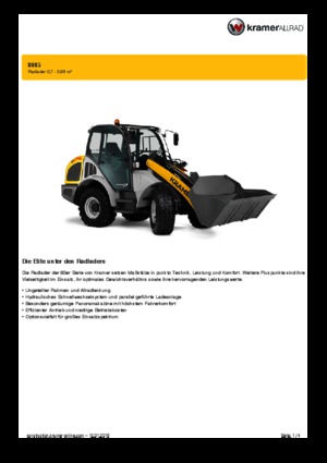 Wheel Loaders Kramer 8085