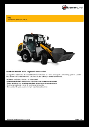 Wheel Loaders Kramer 8085