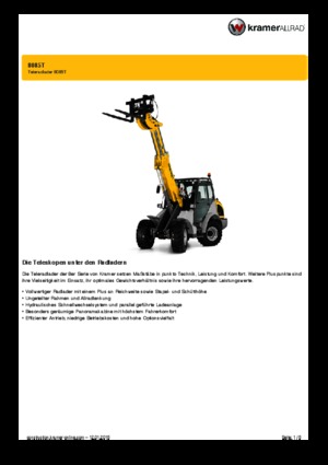 Wheel Loaders Kramer 8085 T