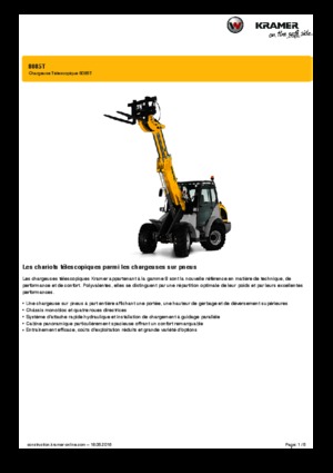 Wheel Loaders Kramer 8085 T