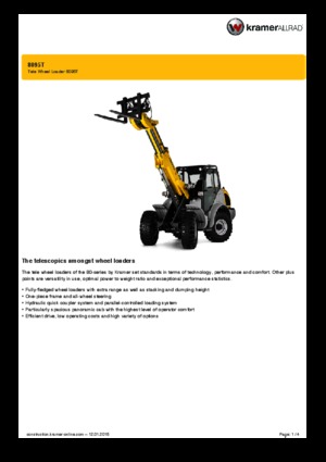 Wheel Loaders Kramer 8095 T