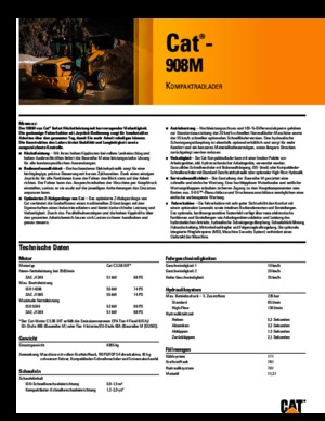 Tekerlekli yükleyiciler Caterpillar 908M